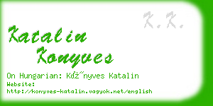katalin konyves business card
